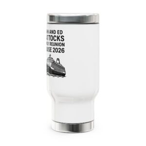 Family Reunion Cruise 2026 Stainless Steel Travel Mug with Handle