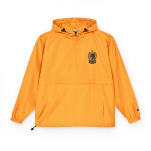 Yellow Packable Anorak Jacket with Crest Chest Patch