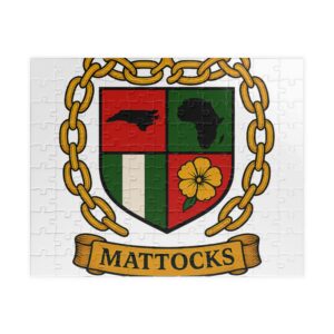 Mattocks Family Crest Puzzle — Custom Coat of Arms Jigsaw (110–1014 pcs)