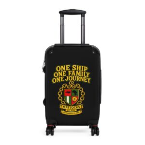 Suitcase — Personalized Family Crest Carry-On: "One Ship One Family One Journey" Travel Luggage