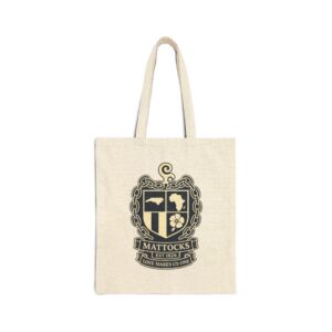 Tote Bag — Vintage Family Crest 'Mattocks' Canvas Tote