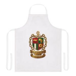 Family Crest Apron — Personalized Mattocks Shield Kitchen Apron