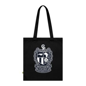 Tote Bag — Custom Family Crest 'Mattocks' Organic Cotton Tote (Love Makes Us One)