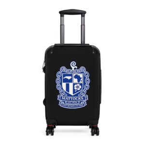 Mattocks Family Crest Carry-On Suitcase — Personalized Travel Luggage