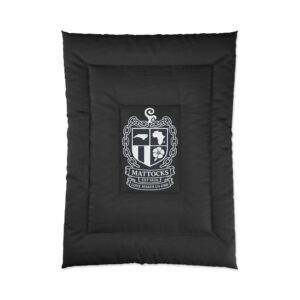 Mattocks Family Crest Comforter - Personalized Coat of Arms Bedding
