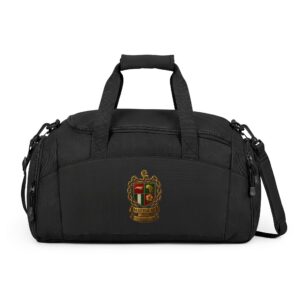 Embroidered Crest Gym Bag – Classic Duffle for Travel & Workouts