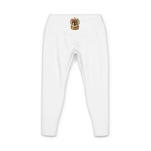 Crest-Print Women's Yoga Pants — High-Waist AOP Active Leggings