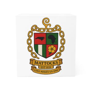 Mattocks Family Crest Note Cube – Personalized Crest Memo Cube