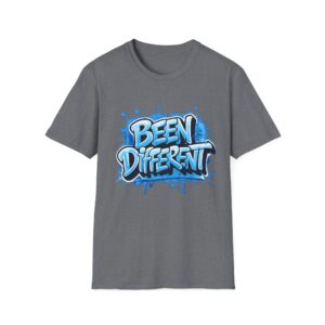 Been Different T-Shirt — Blue Graffiti Statement Tee