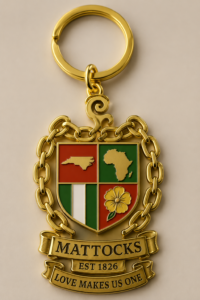 Mattocks Family Crest Deluxe Key Chain
